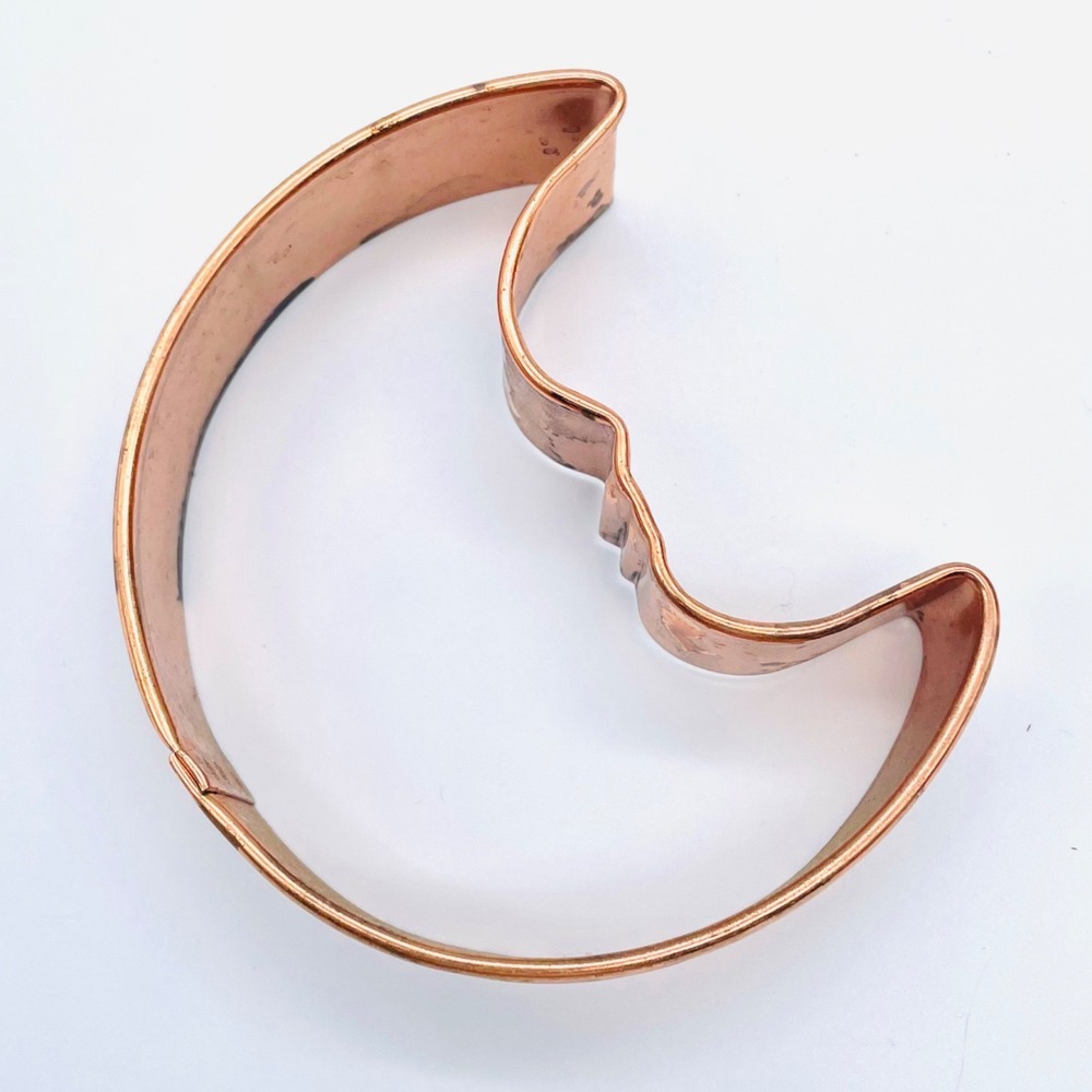 Large Copper Cookie Cutter - Christmas‎ #15 Moon